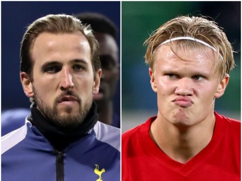 Harry Kane and Erling Haaland (Adrian Dennis/Liam McBurney/PA)