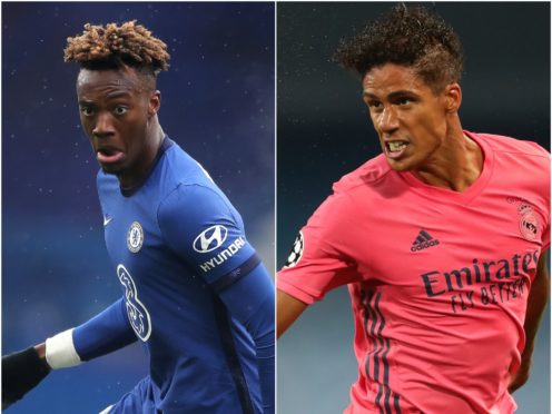 Tammy Abraham and Raphael Varane are being linked with moves (Nick Potts/ PA)