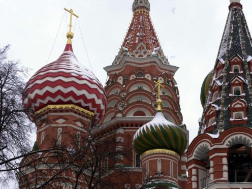 St Basil’s Cathedral, in Moscow’s Red Square (Ian Nicholson/PA)