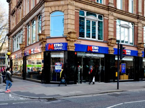More lenders, including Metro Bank, are launching 5% deposit mortgages onto the market (Nick Ansell/PA)
