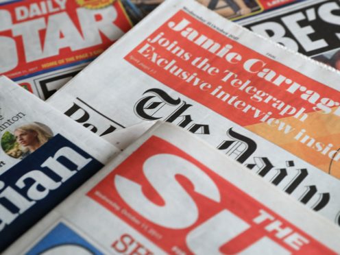 What the papers say – April 13 (Peter Byrne/PA)