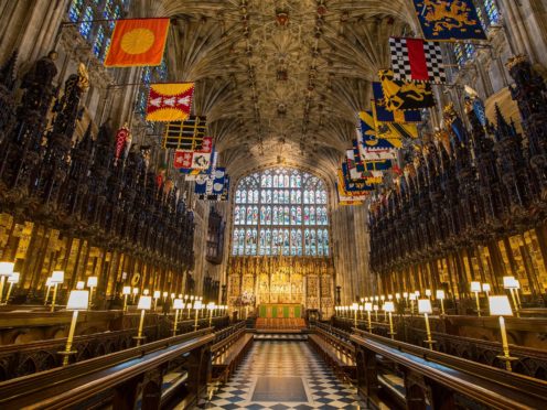 The Quire in St George’s Chapel at Windsor Castle (Dominic Lipinski/PA)