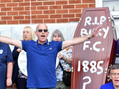 Bury fans protested when their club was kicked out of League One (Dave Howarth/PA)