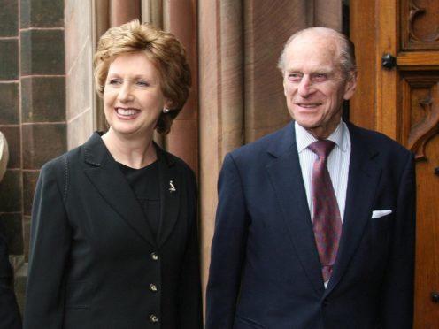 Former Irish president Mary McAleese said the Duke of Edinburgh travelled to Ireland with the Queen in 2011 ‘on a mission to heal history’ (Paul Faith/PA)