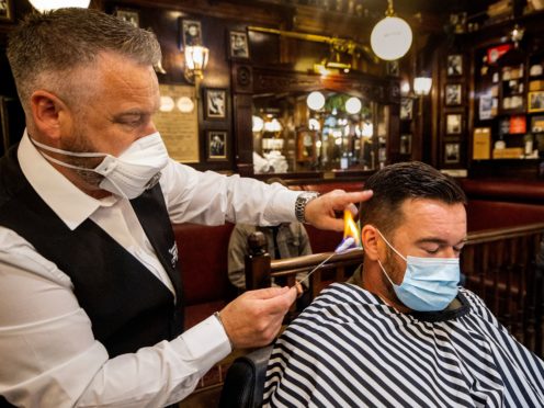 Barbers and hair salons are expected to reopen in Northern Ireland on April 23 (PA)
