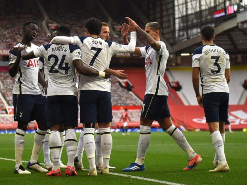 Tottenham ran riot in October’s reverse fixture, winning 6-1 (Old Scarff/PA)