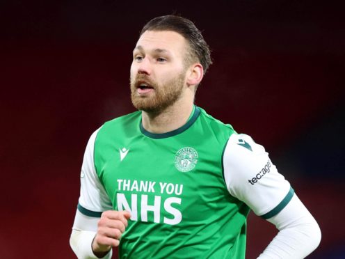 Hibernian winger Martin Boyle insists he is not a diver (Jeff Holmes/PA)