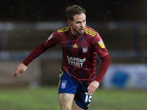 Alan Judge fired an effort narrowly wide for Ipswich (Mike Egerton/PA).