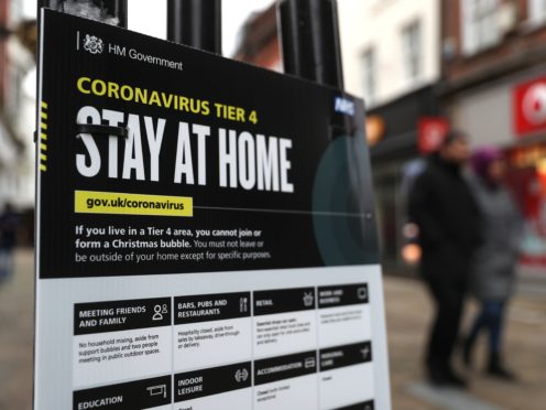 Most shops remained closed in March (Andrew Matthews/PA)