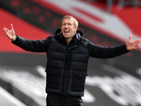 Brighton head coach Graham Potter is preparing for a trip to Stamford Bridge (Glyn Kirk/PA)