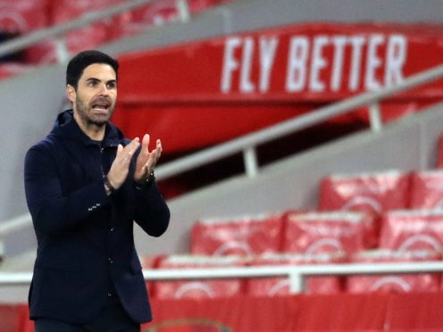 Arsenal manager Mikel Arteta wants to keep his players focused on facing Everton (Adam Davy/PA)