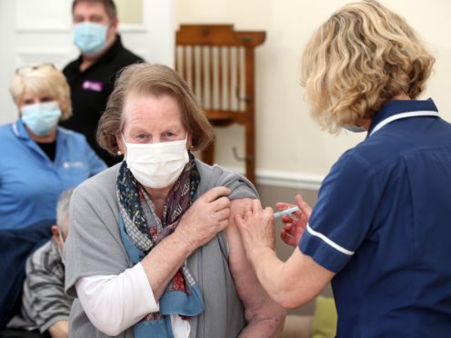 The Government has said that all over 50s in the UK have now been offered a first dose of the vaccine (Nick Potts/PA)