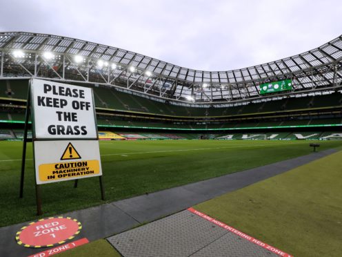 There is doubt whether the Aviva Stadium in Dublin will be able to welcome fans for Euro 2020 (Brian Lawless/PA)