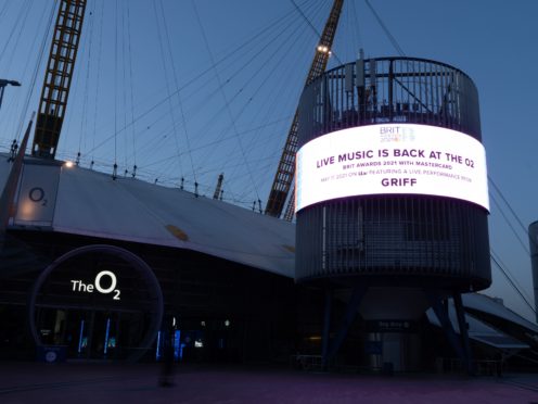 The O2 Arena in London will play host to a live crowd for the Brit Awards in May (George Rees Williams/PA)