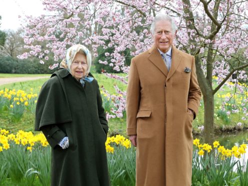The Queen and Prince of Wales in the gardens of Frogmore House in Windsor (Chris Jackson/PA)