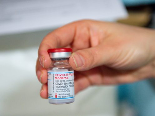 New research suggests Moderna’s Covid-19 vaccine protects against illness for at least six months after the second dose (Jacob King/PA)