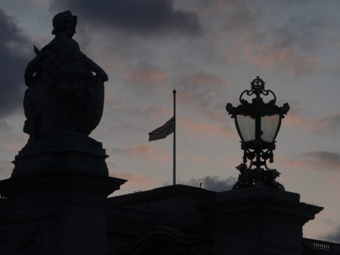 Union flags are flying at half mast on Government buildings and at royal residences (Aaron Chown/PA)