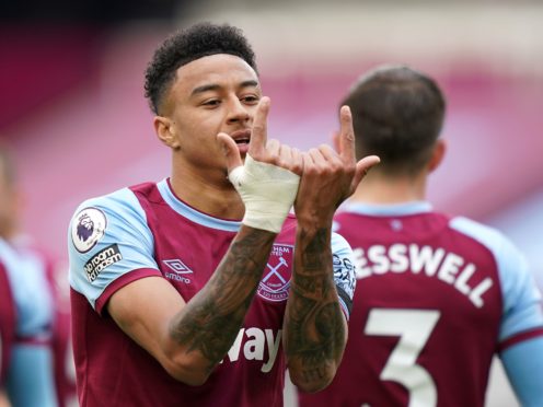 Jesse Lingard was dubbed the ‘Warrington Messi’ by West Ham team-mate Arthur Masuaku (John Walton/PA)
