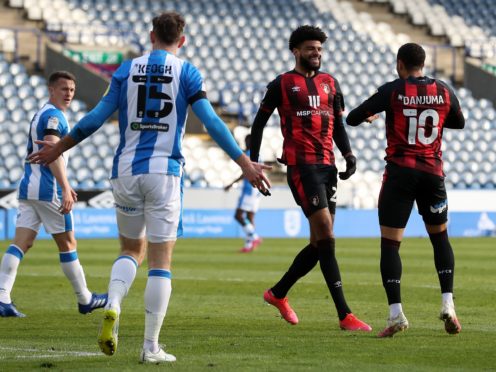 Bournemouth’s Philip Billing, centre right, celebrates scoring against his old club (Martin Rickett/PA)