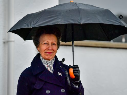 The Princess Royal at the Royal Victoria Yacht Club (Ben Birchall/PA)