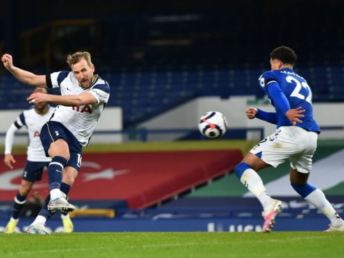 Harry Kane scored both Tottenham goals (Peter Powell/PA)