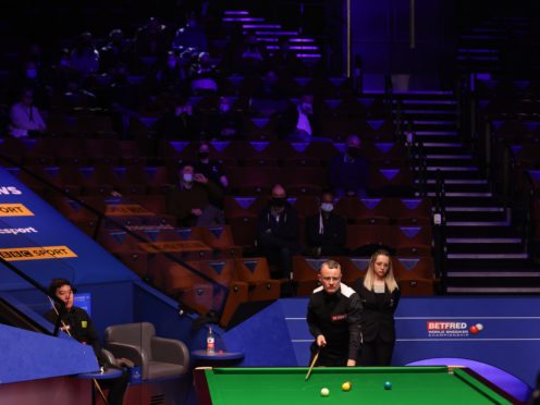 Fans returned to the World Snooker Championships on Saturday as a series of pilot events got under way (George Wood/PA)