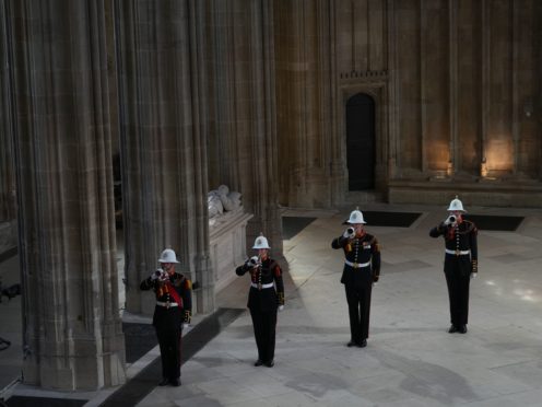 The Buglers of the Royal Marines (Danny Lawson/PA)