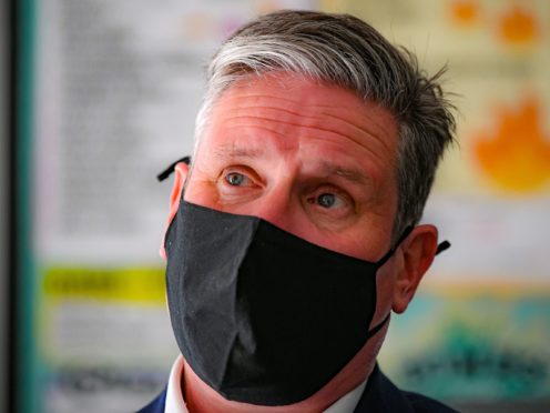 Labour leader Sir Keir Starmer, during a visit to Bath, to support West of England metro mayoral candidate Dan Norris and mark Labour’s launch of an independent Commission to rebuild Britain’s high streets. Picture date: Monday April 19, 2021.