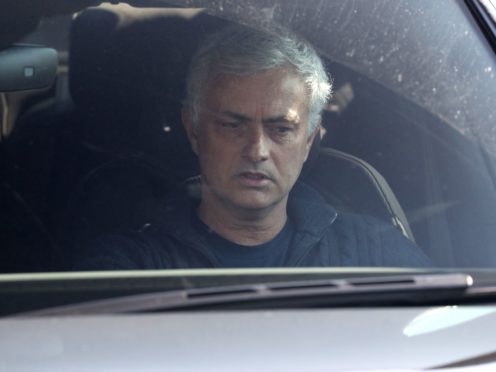 Jose Mourinho leaves Tottenham’s training ground (Jonathan Brady/PA)