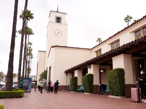 Los Angeles’s Union Station will host the Oscars on Sunday (Chris Pizzello/AP)