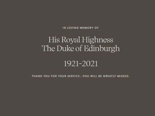 The tribute on the Archewell website (PA screengrab)