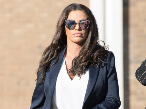 Katie Price and Carl Woods revealed they were engaged last month (Rick Findler/PA)