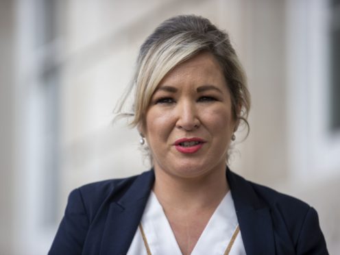 Michelle O’Neill said there are no plans to remove the one-metre plus social distancing rule in Northern Ireland (PA)
