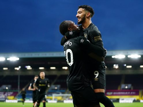 Said Benrahma, right, set up Michail Antonio’s winner in a strong display at Burnley (Jon Super/PA)