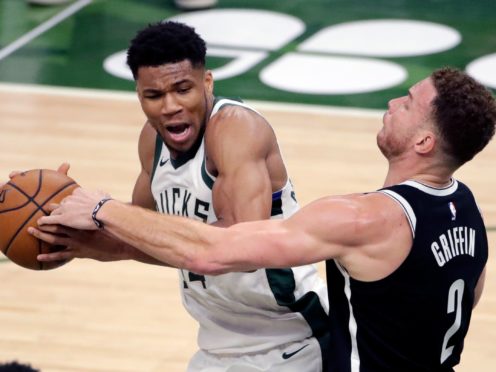 Milwaukee Bucks’ Giannis Antetokounmpo (Aaron Gash/PA)