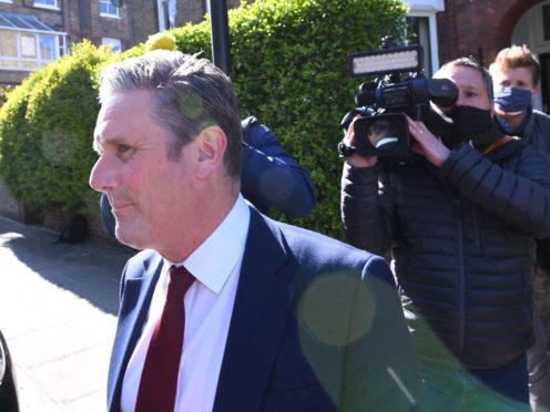 Labour leader Sir Keir Starmer leaving his north London home following the result in the Hartlepool parliamentary by-election (Stefan Rousseau/PA)