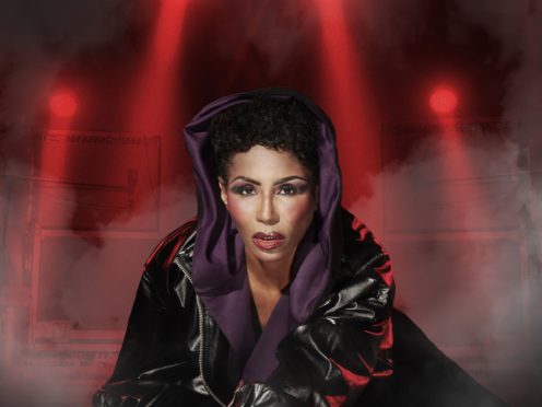 Sinitta dressed as Grace Jones (Simon Webb/Greatest Hits Radio)