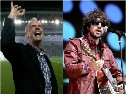 Ed Sheeran follows in the footsteps of Fatboy Slim, left, and Super Furry Animals (Gareth Fuller/Yui Mok/PA)