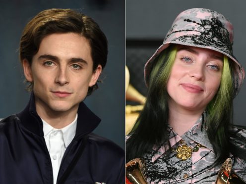 Timothee Chalamet and singer Billie Eilish (AP)