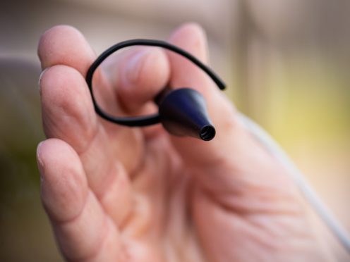 Earswitch is a Human-Computer Interface device that works by detecting intentional movement of your eardrum by one of the smallest muscles in your body, the tensor tympani (University of Bath/PA)