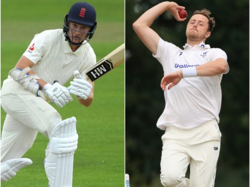 James Bracey and Ollie Robinson (PA)