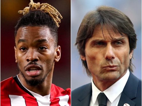 Ivan Toney and Antonio Conte (John Walton/Nick Potts/PA)
