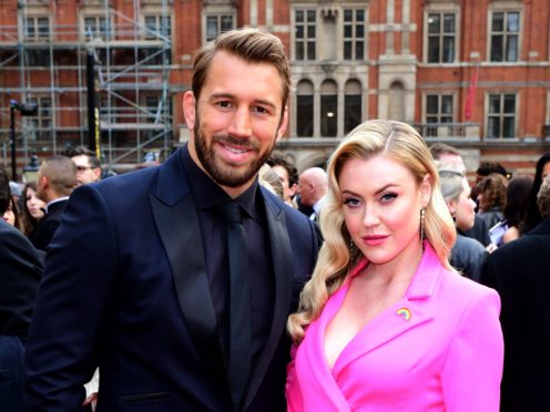 Chris Robshaw and Camilla Kerslake (Ian West/PA)