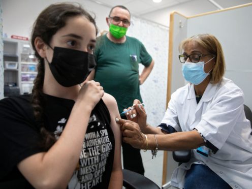 Israel is sending one million doses of the Covid vaccine to the Palestinians (Sebastian Scheiner/AP)