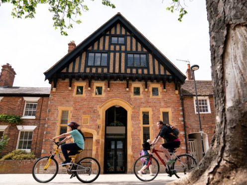 The restored and redeveloped Royal Shakespeare Company costume workshop in Stratford-upon-Avon (Jacob King/PA)