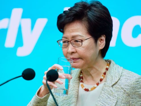 Hong Kong chief executive Carrie Lam (AP)