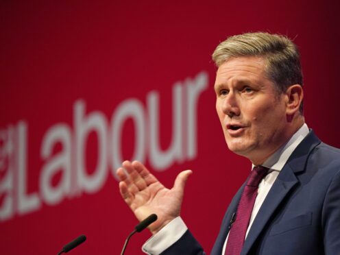 Labour leader Sir Keir Starmer was heckled by party members during his conference speech (Andrew Matthews/PA)