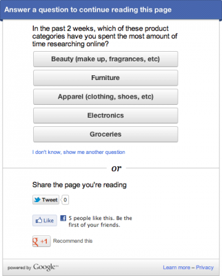An example survey.