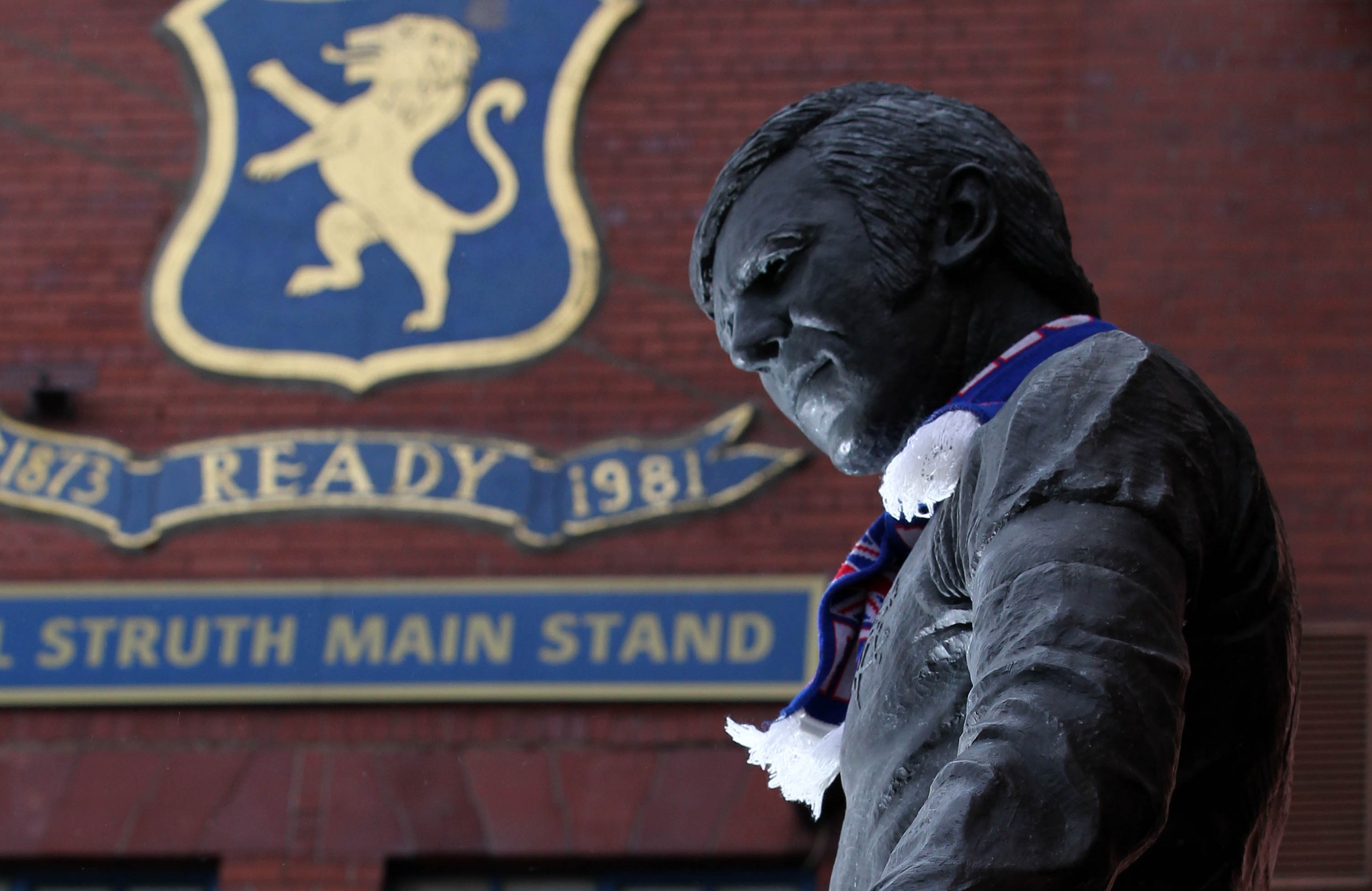 The Ibrox disaster memorial.
