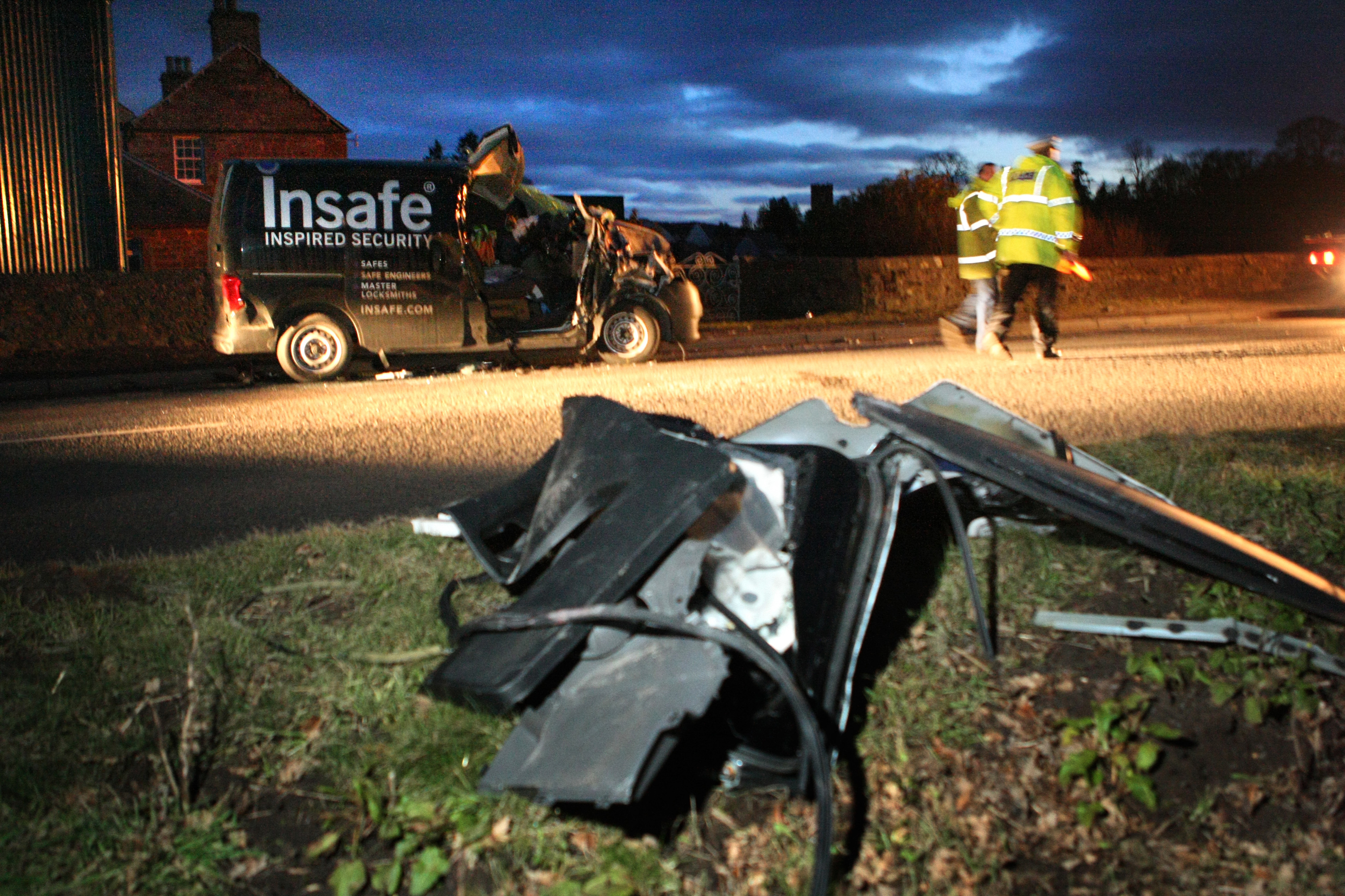 Man taken to Ninewells Hospital after four-vehicle road crash - Evening